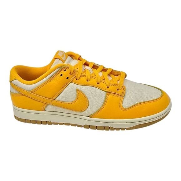 Nike Dunk Low Retro Premium Men's Size 10 Gold Leather Athletic Shoes HF4867 739 - Picture 1 of 9